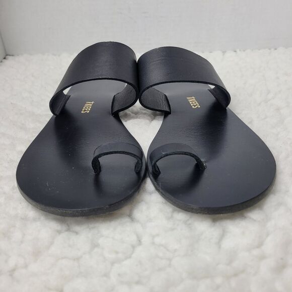 Tkees Dem Womens Slide Size 8 Black Sandals - Picture 2 of 9